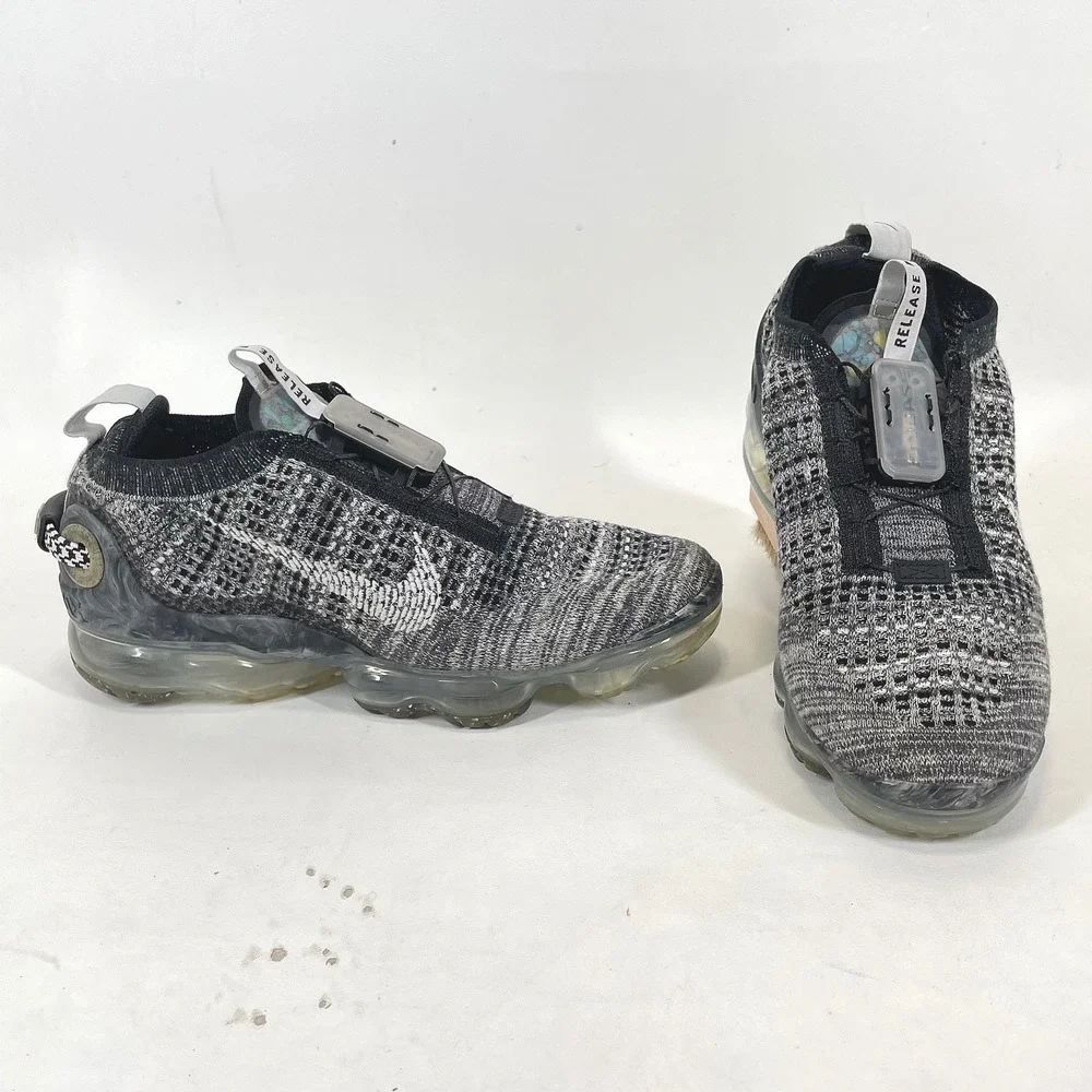 Nike Air Vapormax 2020 FK FlyEase Black White Grey CJ4069-004 Kids 7Y 8.5W